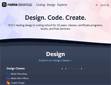 Tablet Screenshot of nobledesktop.com